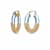 14K Yellow Gold Over Sterling Silver Flat Oval Hoops in Gold Color
Glitter and Blue