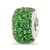 Sterling Silver Reflections Green Full Preciosa Crystal Bead