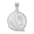 Rhodium Over Sterling Silver LogoArt Florida State University Large Pendant