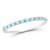 Rachel Zoe Lab-Created Turquoise and CZ Bangle Bracelet in Rhodium Over
Sterling Silver