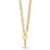 14K Yellow Gold Anchor and Cable Link 16-inch Toggle Necklace
