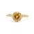 Yellow Citrine and White Topaz 14K Yellow Gold Over Sterling Silver Ring