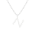 Letter N Initial Cultured Freshwater Pearl Rhodium Over Sterling Silver
Pendant With  18" Chain