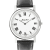 Mathey Tissot Men's City White Dial and Bezel, Black Leather Strap Watch