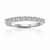 Round Moissanite Sterling Silver Anniversary Style Stackable Band Ring, 0.51ctw