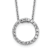 Rhodium Over 10k White Gold 0.25 ctw Diamond Circle Pendant with 18 inch
Cable Chain
