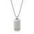 Invicta Men's Antiqued Dog Tag Pendant With Chain In Stainless Steel