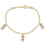 Children's Dog Charm Rolo Chain Bracelet in 18K Yellow Gold Over
Sterling Silver