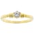 White Cubic Zirconia 18K Yellow Gold Over Sterling Silver Promise Ring 0.36ctw