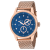 Christian Van Sant Men's Rio Blue Dial, Rose Mesh Stainless Steel Watch