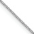 Rhodium Over 14k White Gold 0.5mm Solid Box 26 Inch Chain