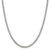Rhodium Over Sterling Silver 4.5mm Curb Chain Necklace