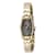 Invicta Angel Tonneau 20mm Charcoal Dial Gold-Tone Bracelet Watch