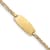 14k Yellow Gold Oval Mariner Link ID Bracelet