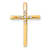 10k Yellow Gold Diamond Cross Chain Slide Pendant