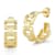 Sterling Statements 14K Yellow Gold Over Sterling Silver Bold Link Hoop Earrings