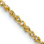 14k Yellow Gold 1.7mm Solid Rope 24 Inch Chain