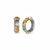 14K Yellow Gold Over Sterling Silver Mini Gold Leaf Acrylic Hoops in
Pixi Silver