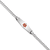 Rhodium Over 14k White Gold Medical Soft Diamond Shape Red Enamel Flat
Curb Link ID Bracelet