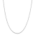Rhodium Over Sterling Silver 1.4mm Singapore Chain