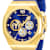 Technomarine Reef 45mm Blue Dial Yellow Accents Blue Silicone Strap
Chronograph Quartz Watch