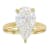 Lab-Grown Diamond Pear Shape Solitaire Ring In 14K Gold 4.00ct