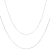 Set Of Two Snake ChaIn Diamond-Cut Station Necklaces In Sterling Silver