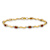 10k Yellow Gold and Rhodium Over 10k Yellow Gold Fancy Diamond, Garnet Bracelet