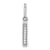14K White Gold Diamond Lower Case Letter I Initial Pendant