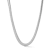 Rachel Zoe 6mm Snake Chain Necklace in Rhodium Over Brass