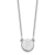 Rhodium Over 14k White Gold Tiny Circle Block Letter F Initial Pendant
Cable Link 18 Inch Necklace