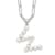 Rhodium Over Sterling Silver 3-5.5mm Freshwater Cultured Pearl LETTER W
18-inch Necklace