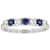 Lab-Created Sapphire Band Ring In Platinum Over Sterling Silver