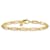 14K Yellow Gold Polished Flat Oval Link Bracelet