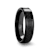 ONYX Black Carbon Fiber Inlaid Black Ceramic Wedding Band 7mm