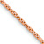 14k Rose Gold 1.3mm Solid Box 20 Inch Chain