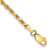 14k Yellow Gold 2.75mm Diamond-Cut Quadruple Rope Link Bracelet