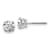 Rhodium Over 14K White Gold 1.25ct. 5.5mm Round G H I True Light
Moissanite Screwback Earrings