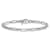14K White Gold Polished Flat Oval Link Bracelet