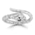 Rachel Zoe CZ Bypass Snake Ring in Rhodium Over Sterling Silver