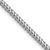 Rhodium Over 14k White Gold 2.3mm Solid Franco Chain