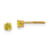14k Yellow Gold Children's 3mm Citrine Simulant Stud Earrings