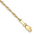 10k Yellow Gold 1.7mm Singapore Link Bracelet