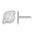 Rhodium Over Sterling Silver NHL New Jersey Devils LogoArt Extra Small
Post Earrings
