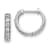 Rhodium Over 14K White Gold Lab Grown Diamond SI1/SI2, G H I, Hinged
Hoop Earrings