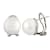 11-12mm White Cultured Freshwater Pearl Rhodium Over Sterling Silver Earrings