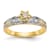 14K Yellow Gold AA Quality Engagement Ring 0.09ctw