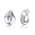 Raindrop Stud Earrings In Rhodium Over Brass