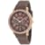 Seapro Women's Swell Brown Dial, Rose Bezel, Brown Silicone Watch