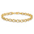 10k Yellow Gold 6mm Double Link Charm Bracelet